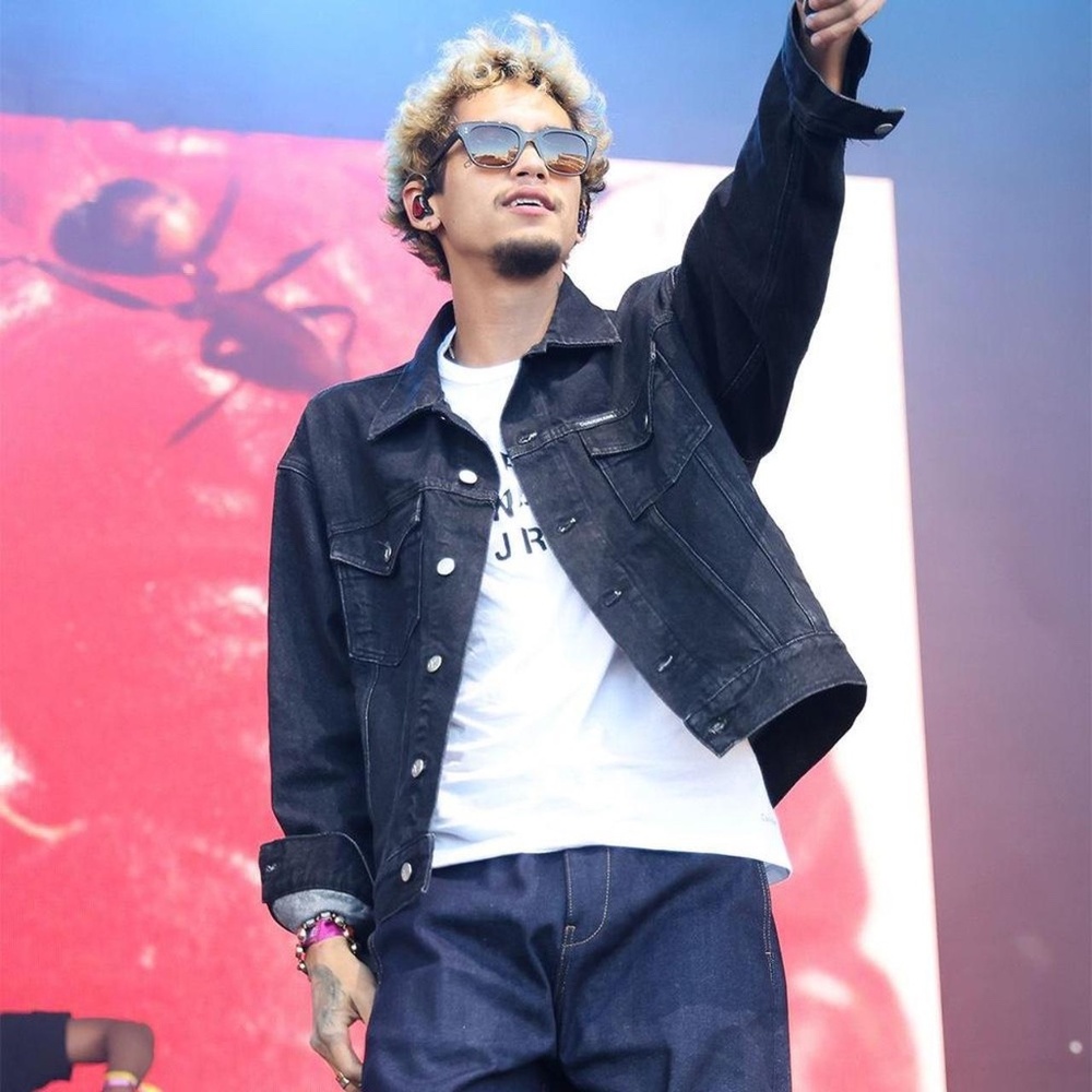 Calvin Klein Wide fit jeans in raw indigo blue